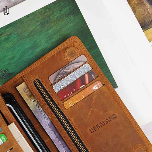 Kane Long Wallet V2 - Light Brown Oil Pullup