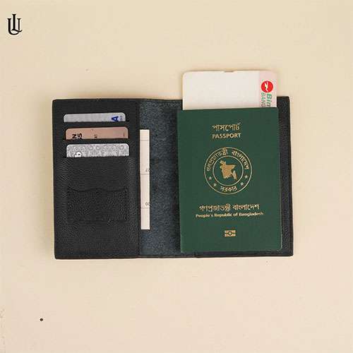 Taylor Passport Cover - Black [Grain]