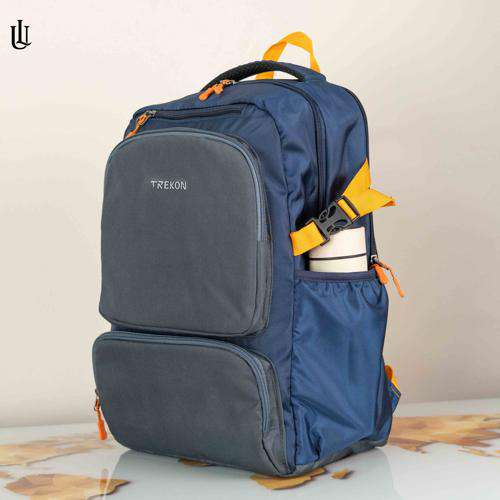 Trekon Backpack BP001 - Grey Blue [কমলা ফিতা - Orange ribbon]