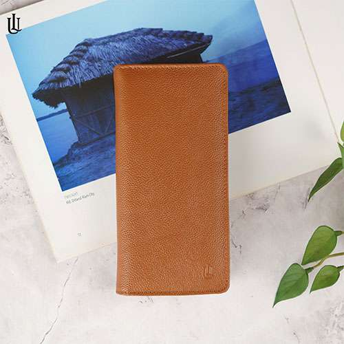 Wane Long Wallet - Camel Brown